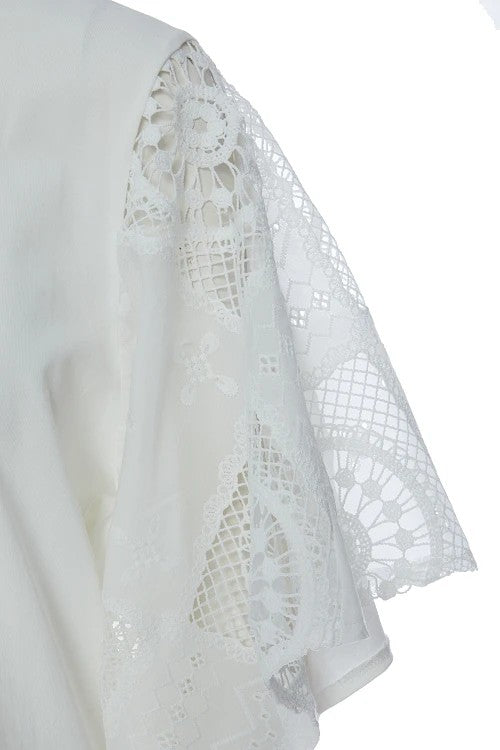 Camiseta blanca encaje