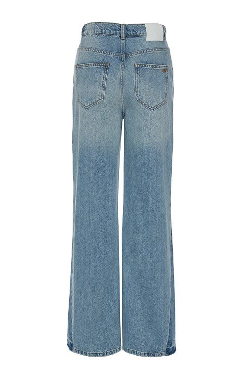 Pantalón tejano ancho