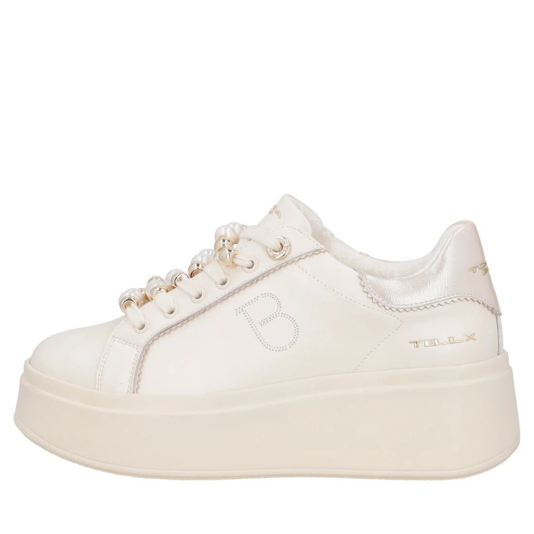 Bambas beige con plataforma