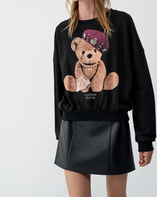Sudadera estampada.