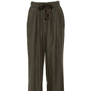 Pantalón largo ancho gris