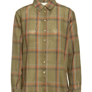 Camisa verde de cuadros