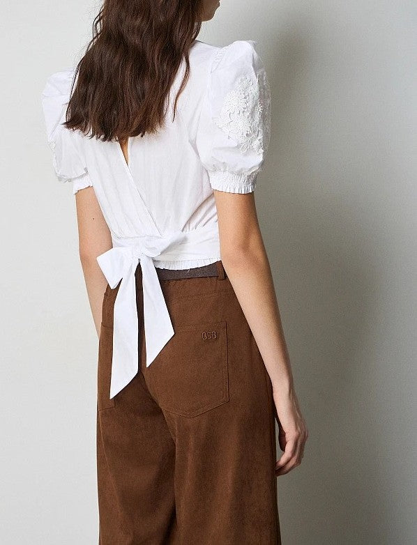 Blusa blanca encaje