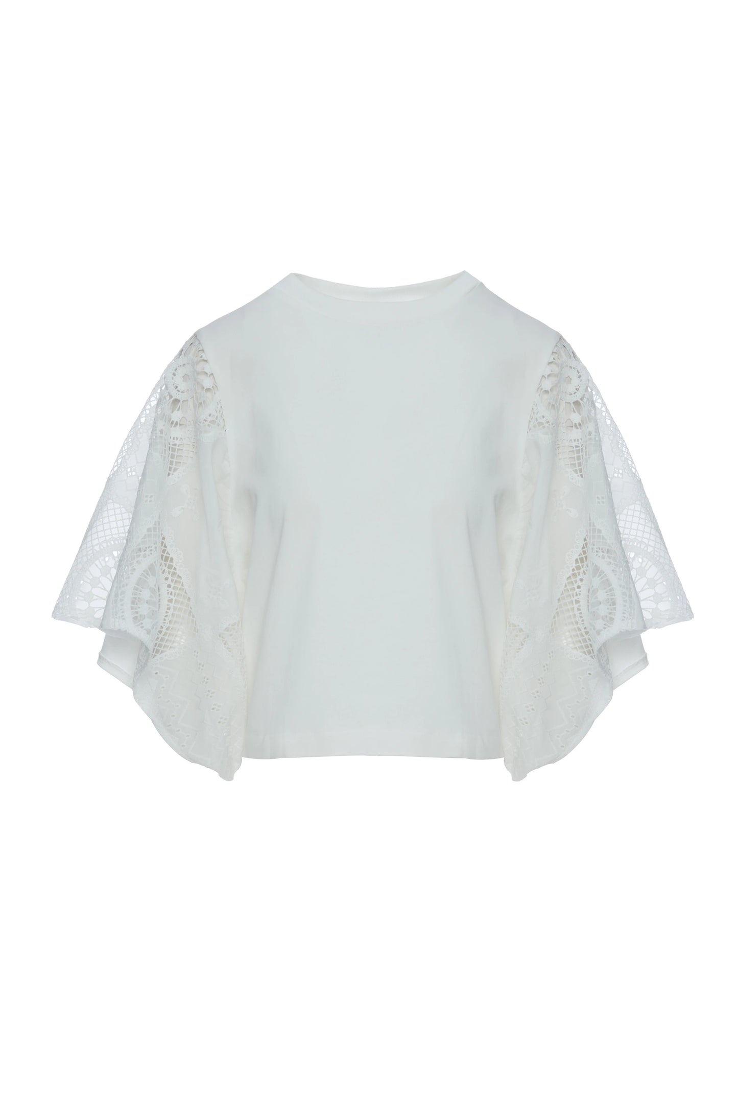 Camiseta blanca encaje