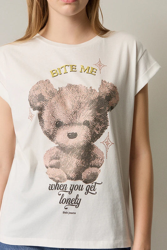 Camiseta manga corta oso.