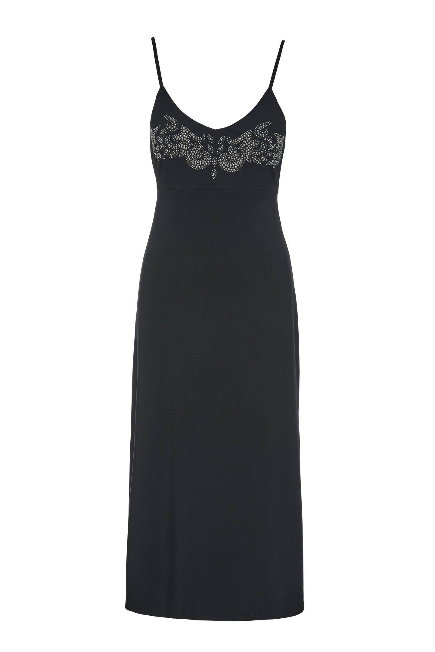 Vestido negro tirantes.