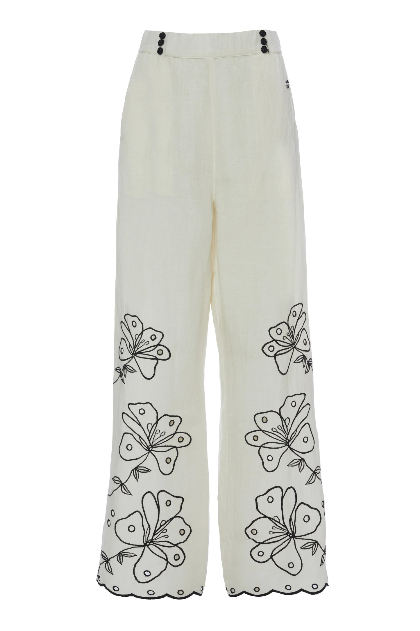 Pantalón largo beige.