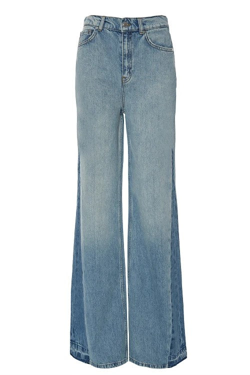 Pantalón tejano ancho