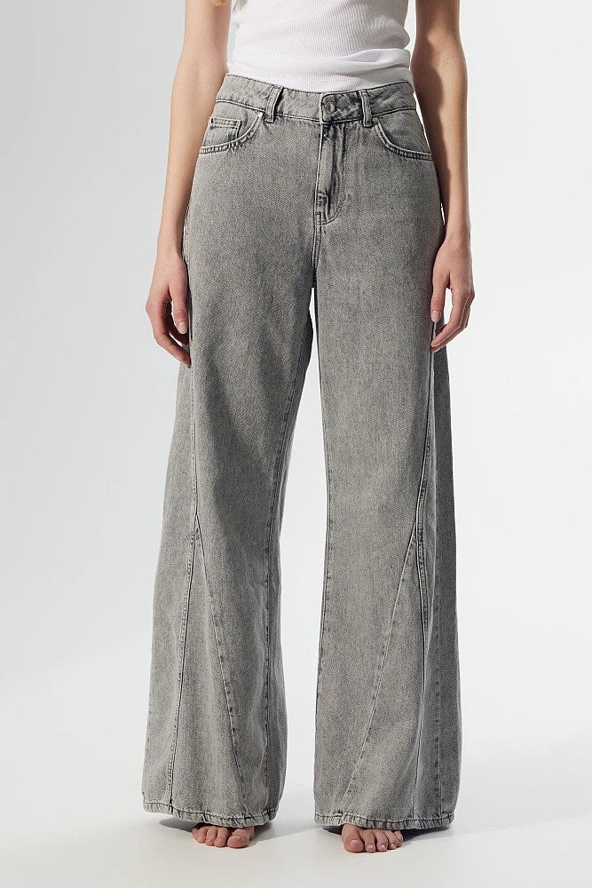 Pantalón tejano gris.
