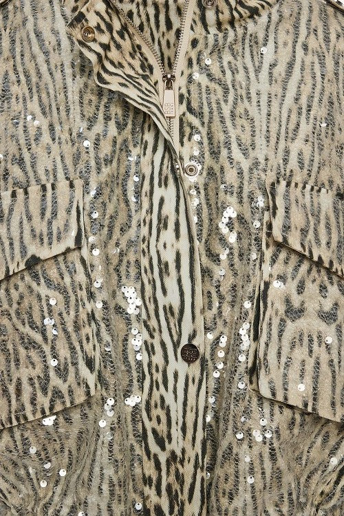 Chaqueta estampado animal.