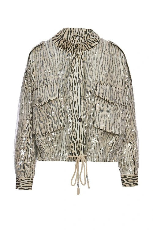 Chaqueta estampado animal.