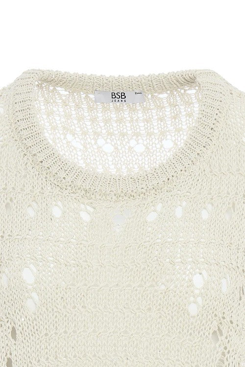 Jersey calado blanco.