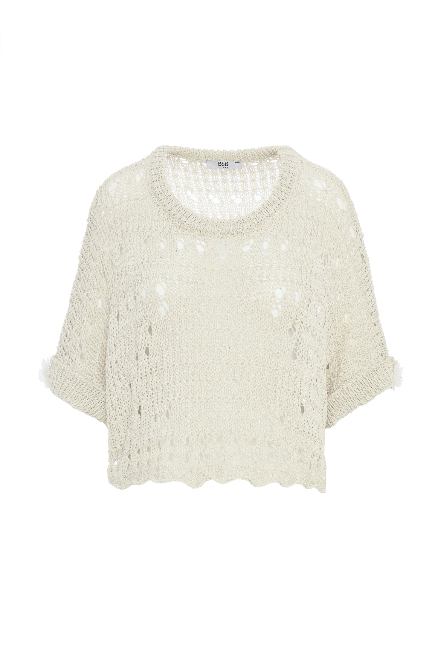 Jersey calado blanco.