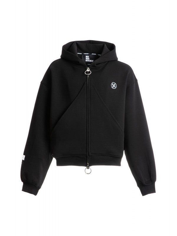 Sudadera negra capucha.