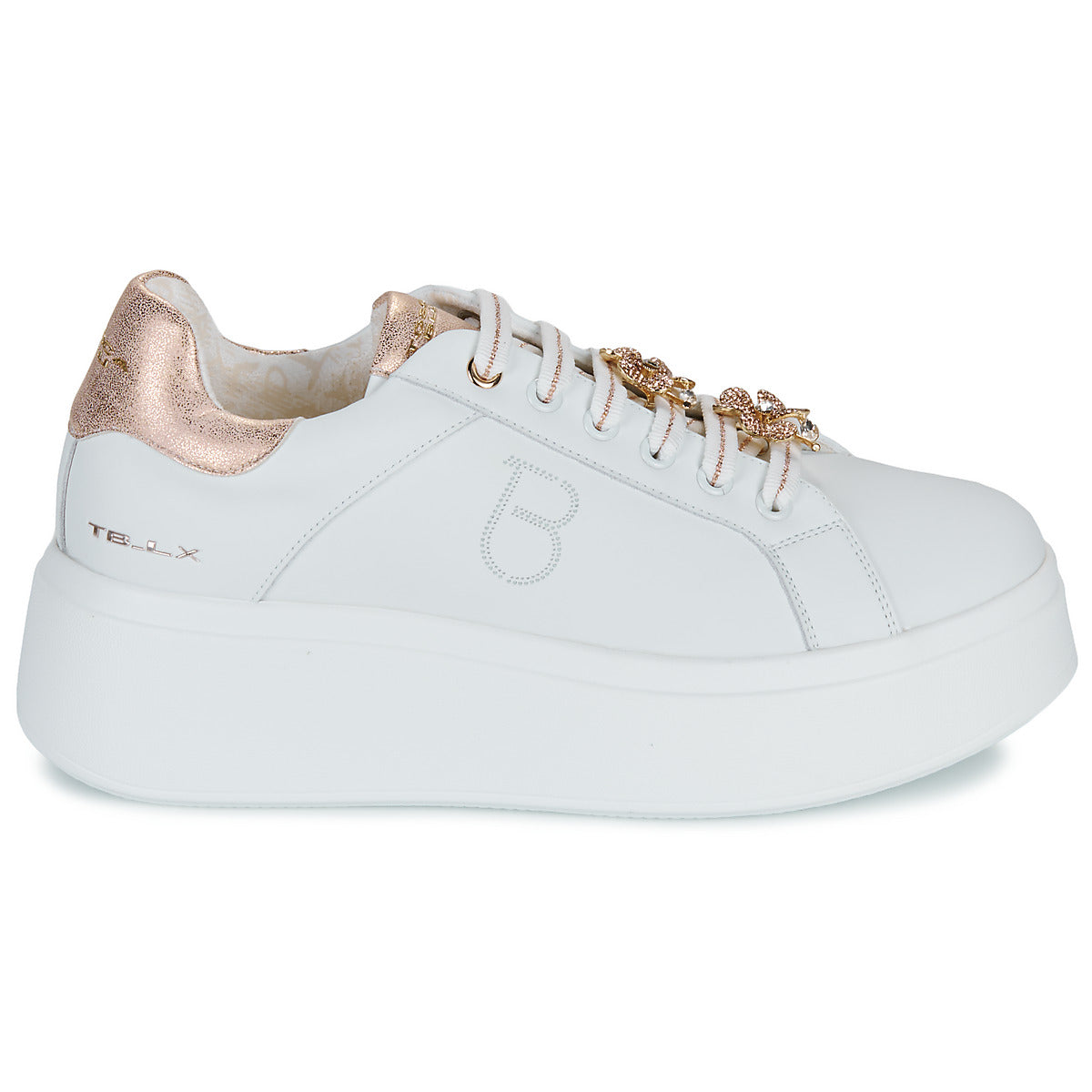 Bambas blancas con plataforma