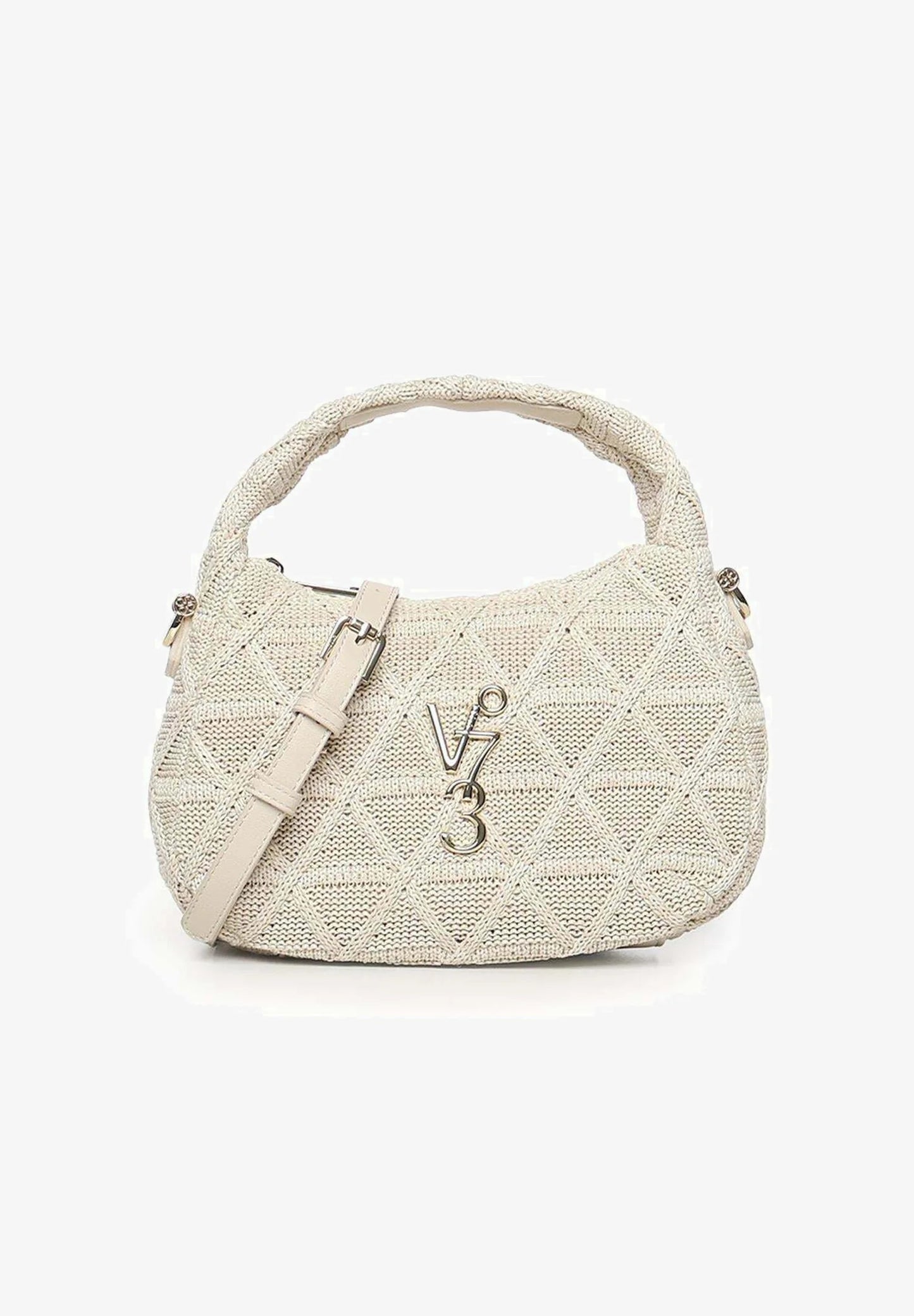 Bolso de hombro beige