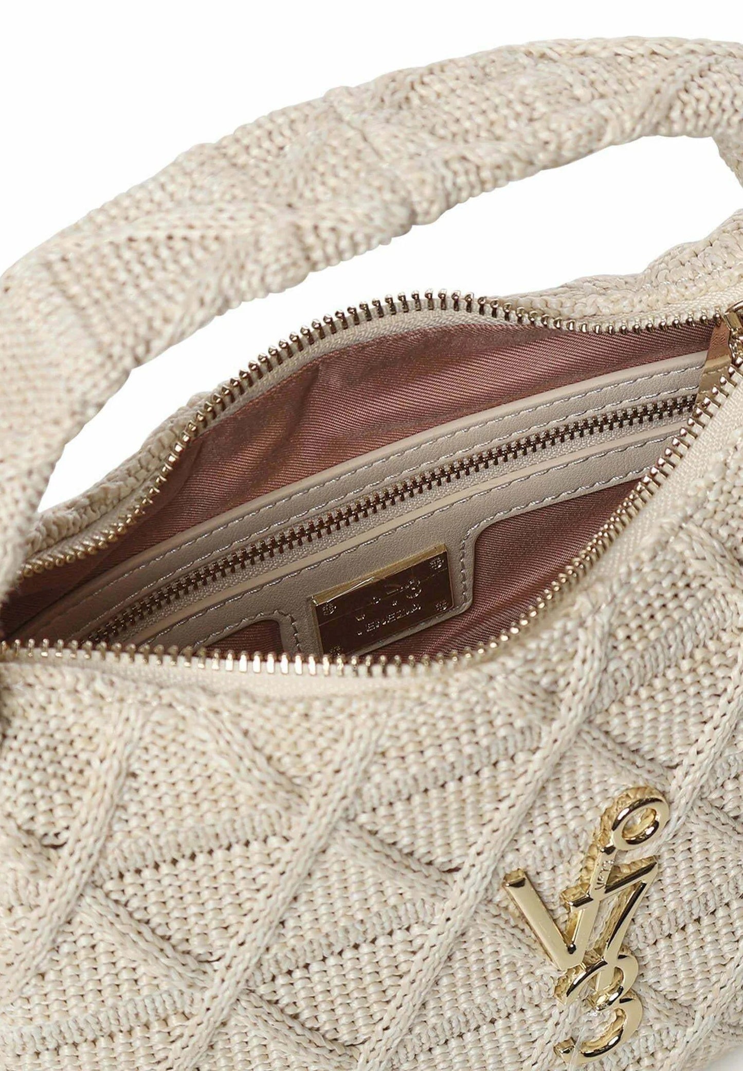 Bolso de hombro beige