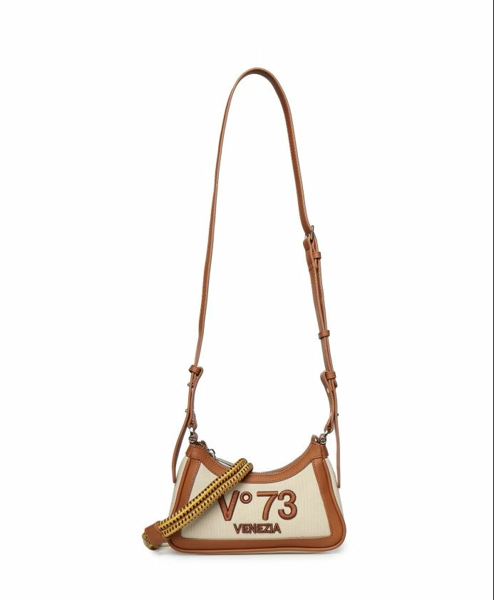 Bolso bandolera camel.