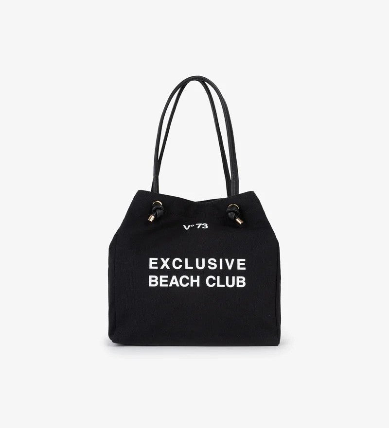 Bolso tote grande negro.