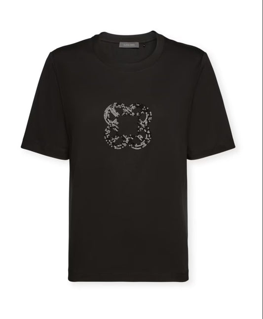 Camiseta manga corta negra.
