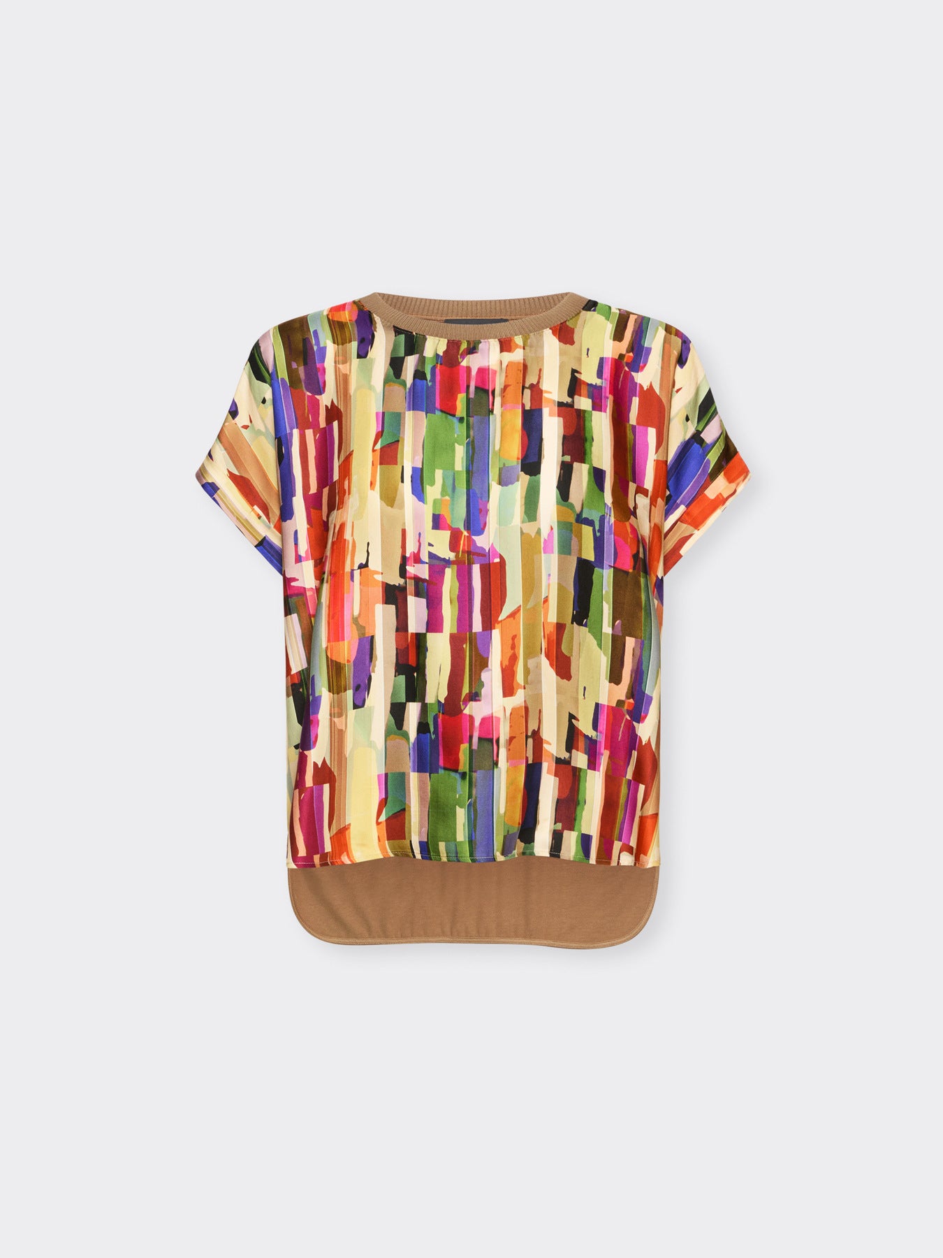 Camiseta estampada manga corta.