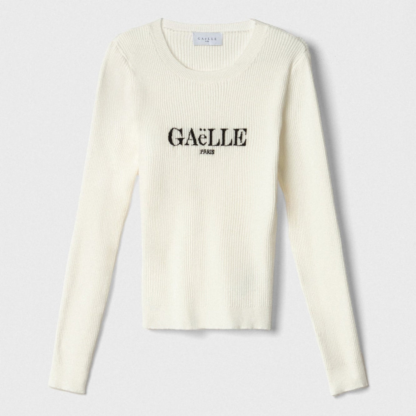 Top largo de manga larga blanco