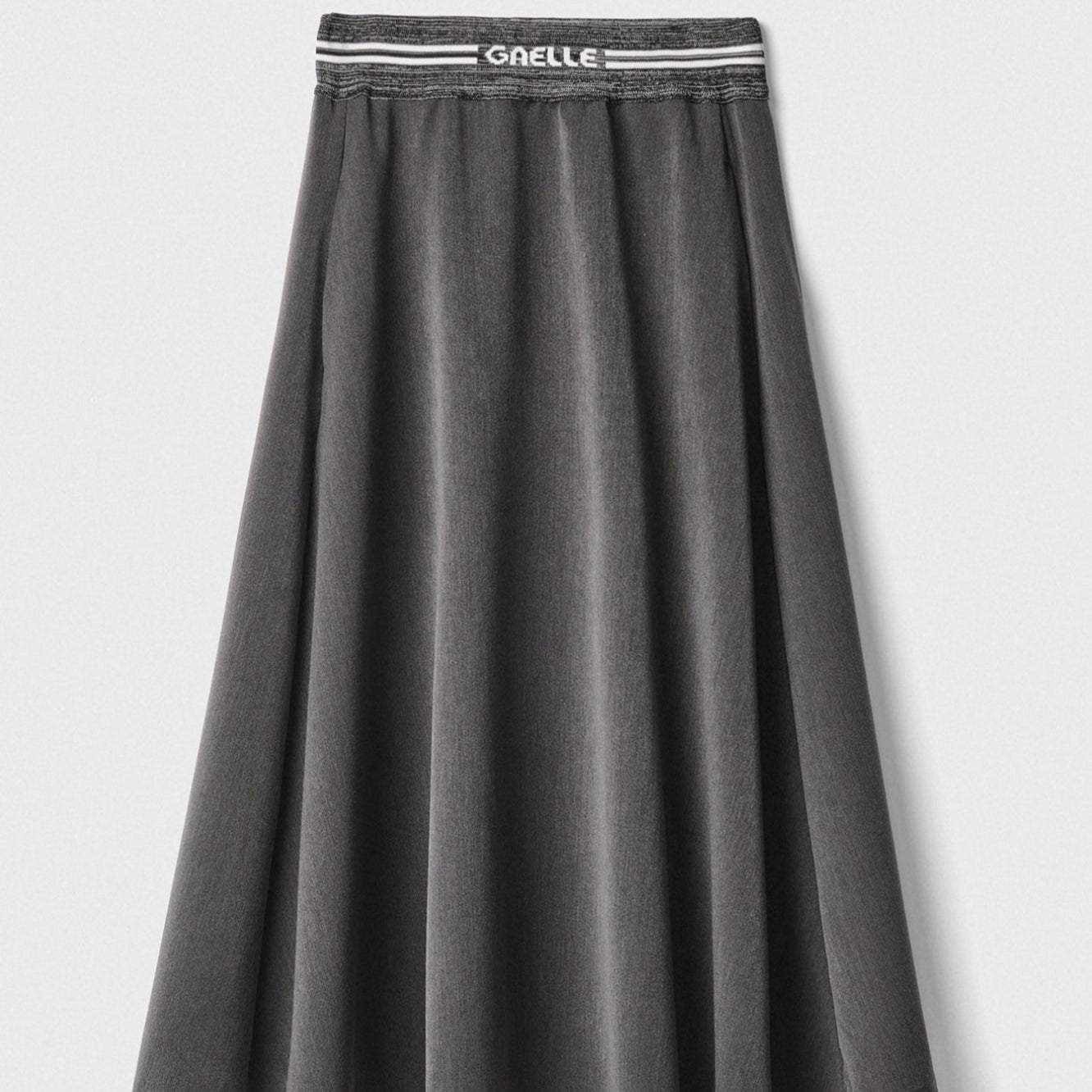 Falda larga en color gris