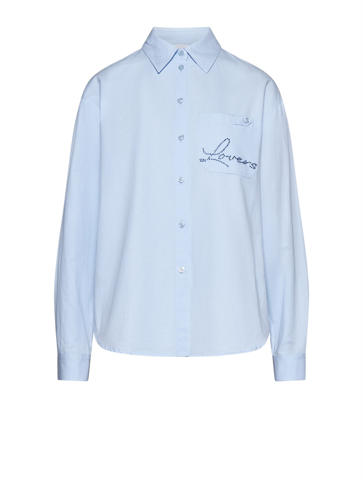 Camisa manga larga azul