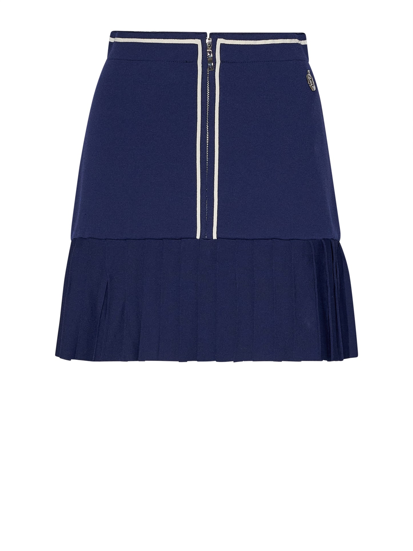 Mini falda plisada azul
