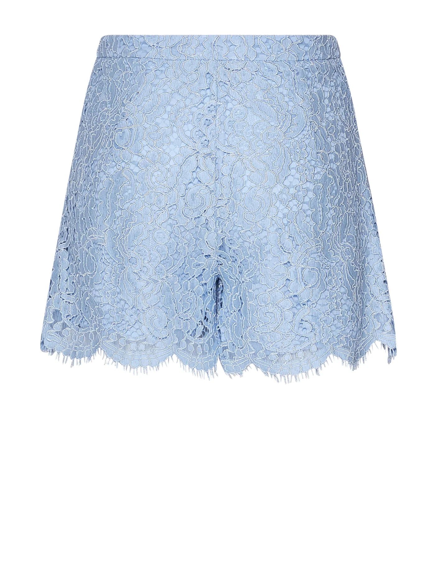 Pantalón corto encaje azul.