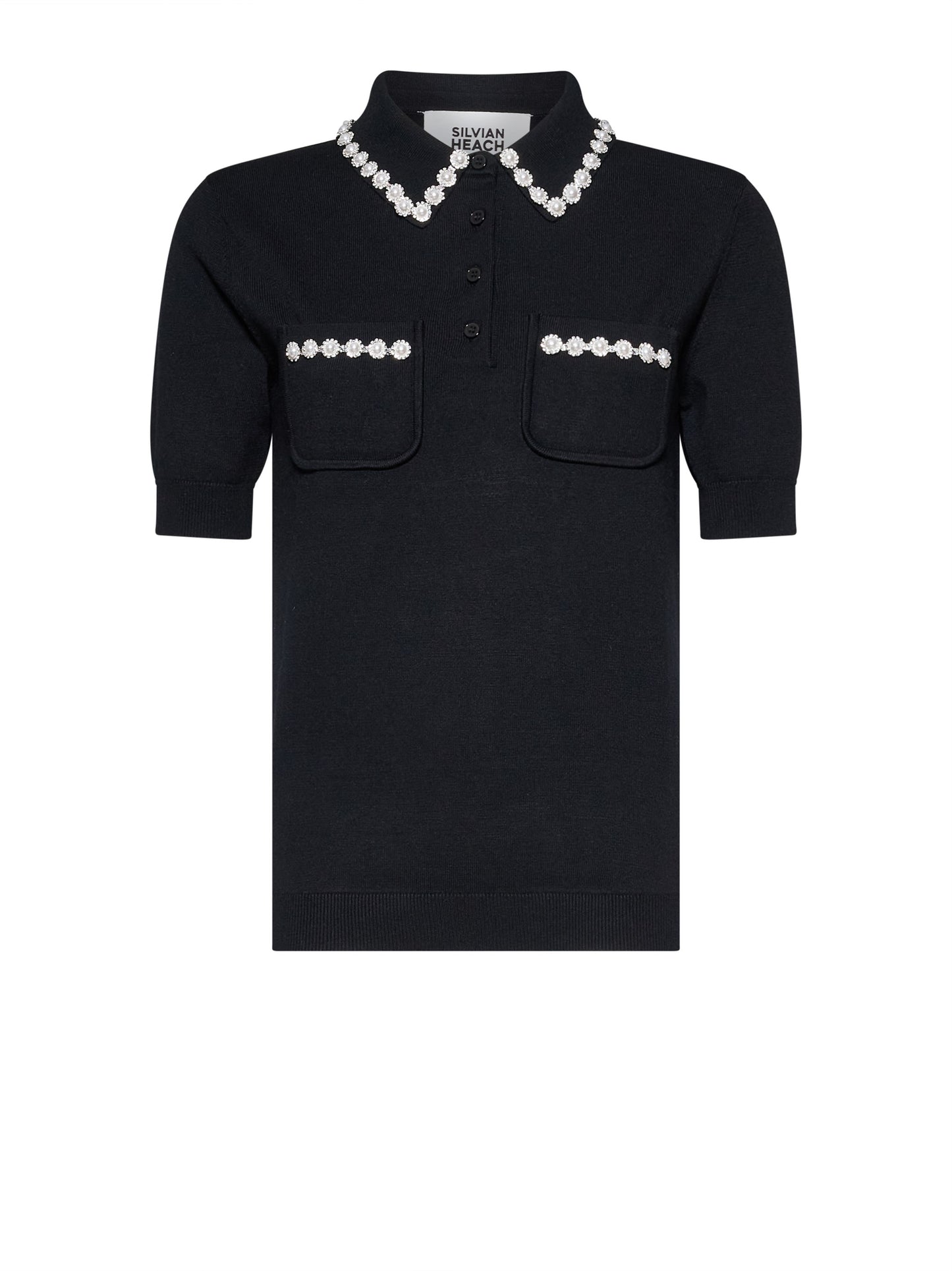 Polo manga corta negro.