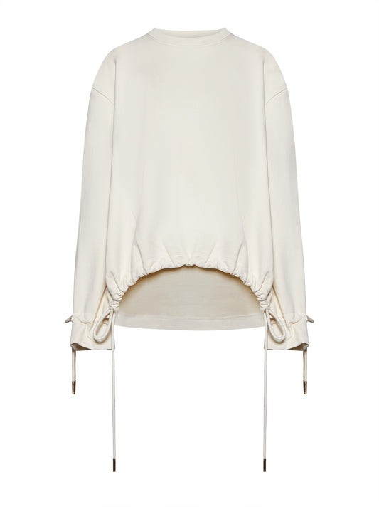 Sudadera beige manga larga