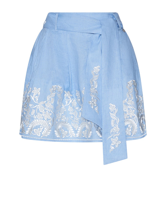 Mini falda azul