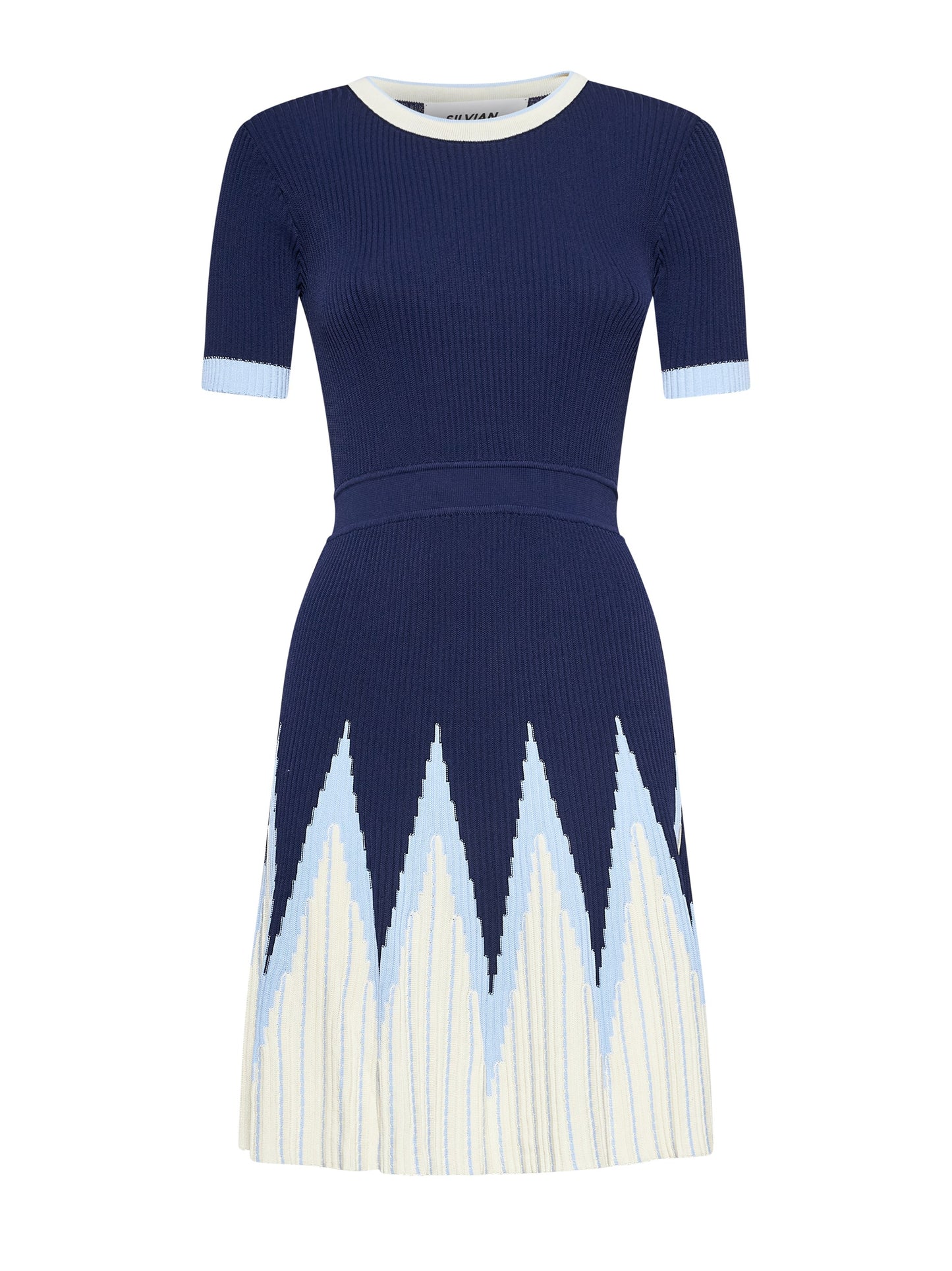 Vestido corto azul