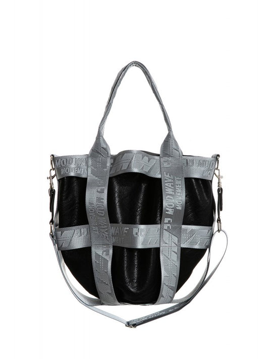 Bolso tote negro.