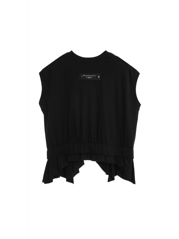 Camiseta negra doble tejido.