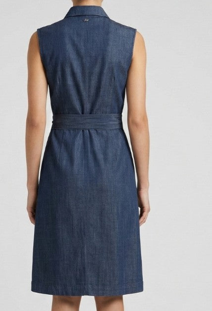 Vestido efecto denim.