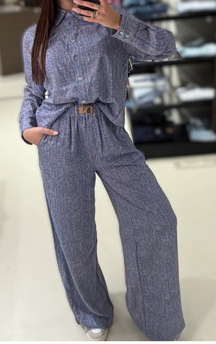 Camisa manga larga rayas.