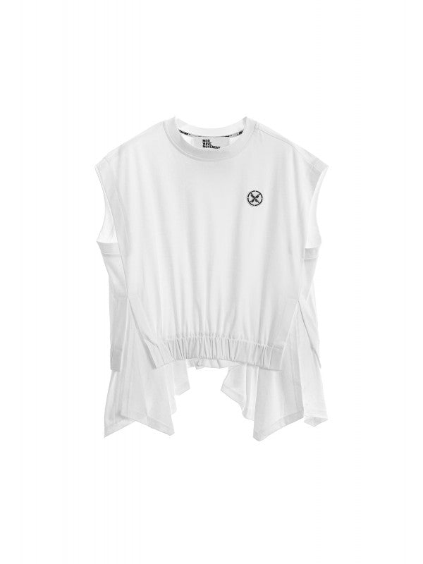 Camiseta doble tejido blanca.