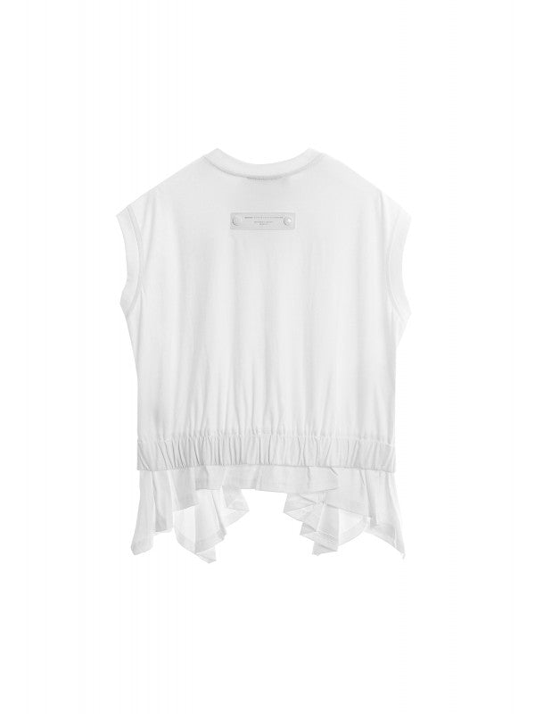 Camiseta doble tejido blanca.