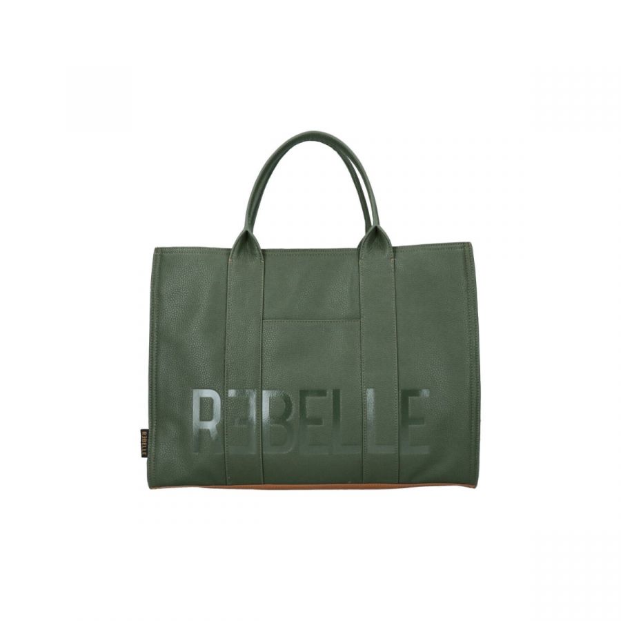 Bolso tote verde.
