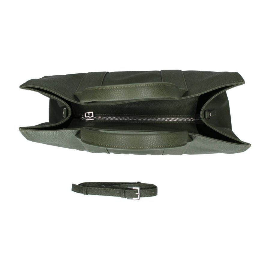 Bolso tote verde.