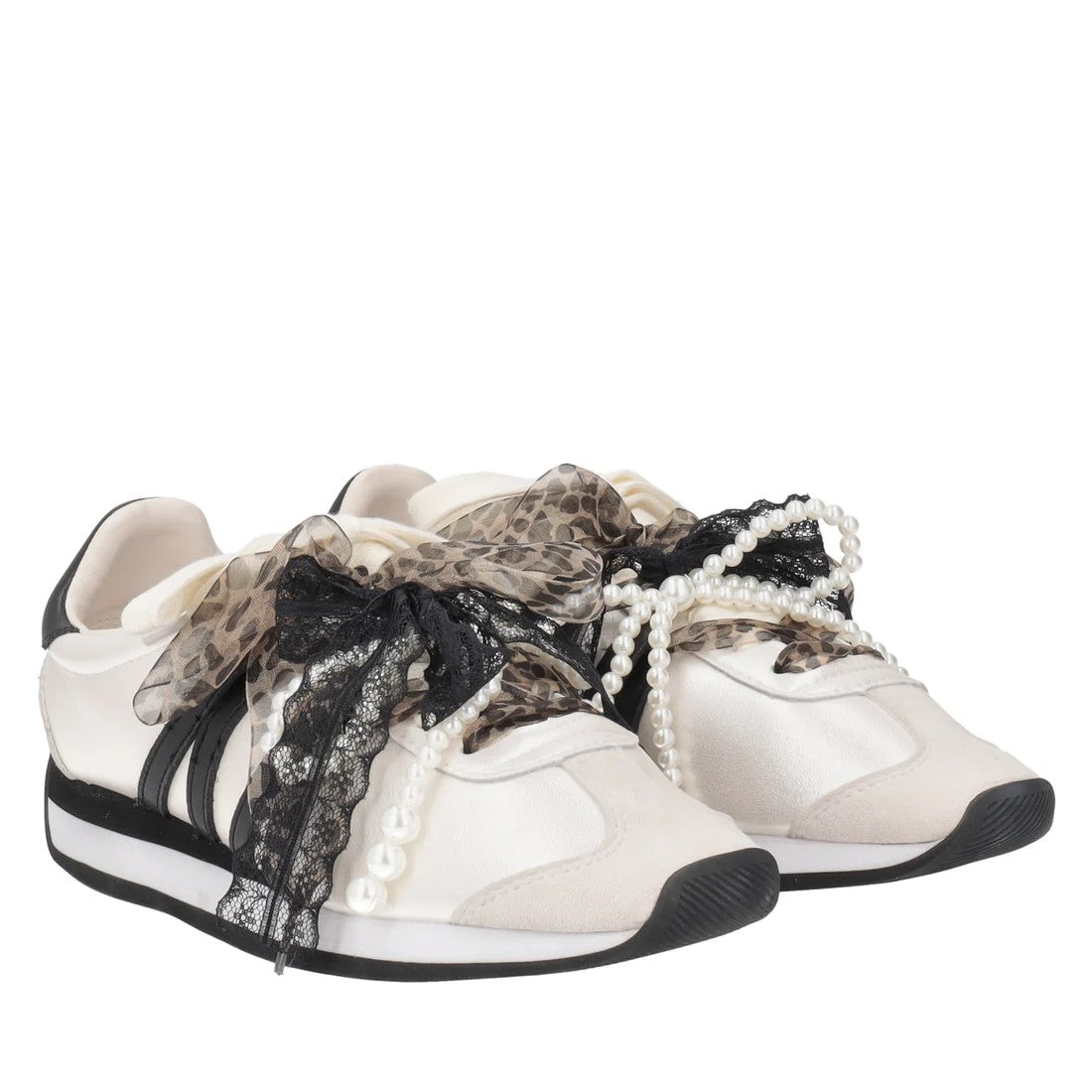 Bambas beige de piel