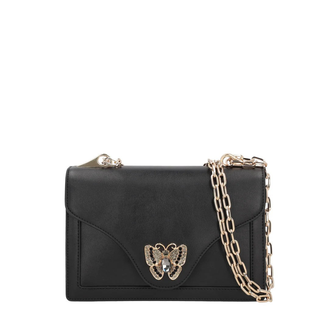 Bolso de hombro negro pequeño.