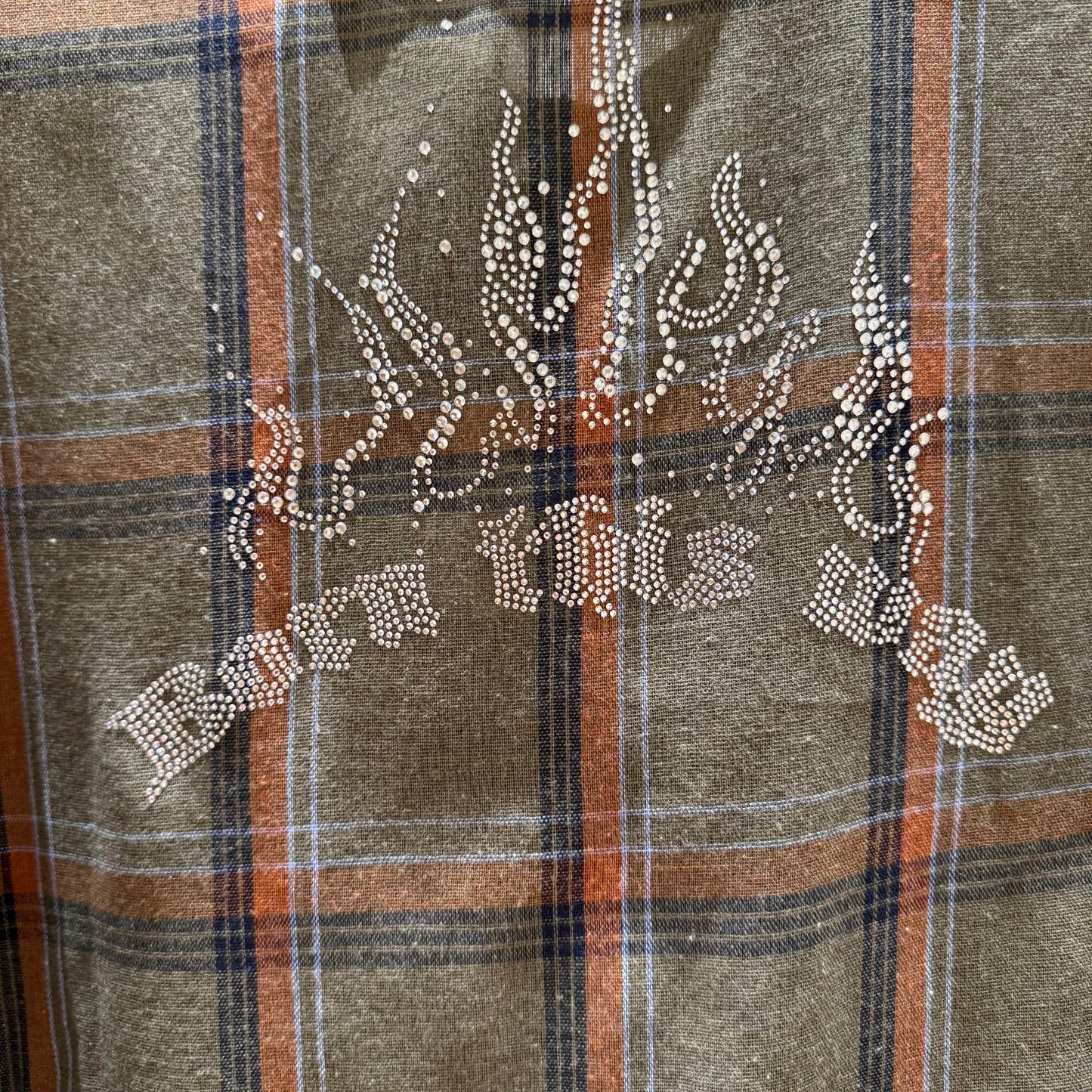 Camisa verde de cuadros