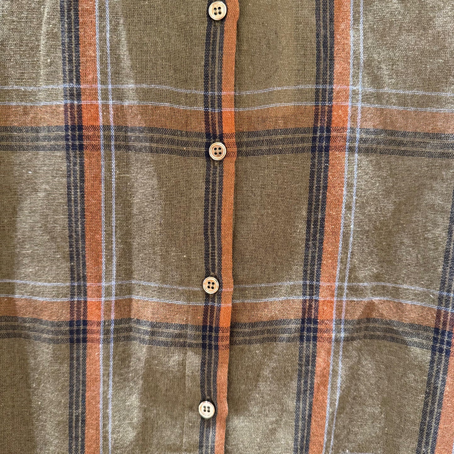 Camisa verde de cuadros