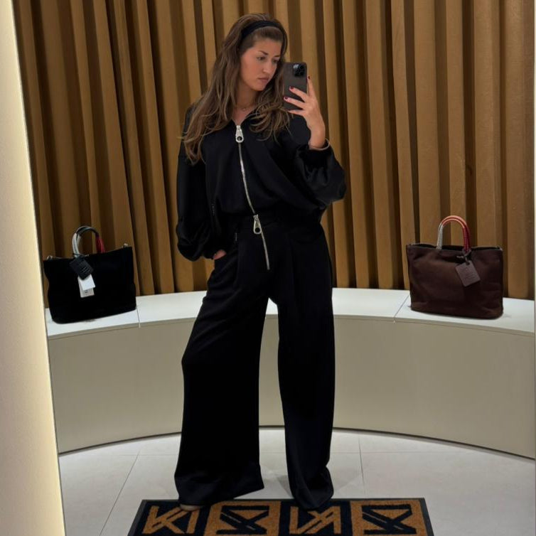 Pantalón ancho negro