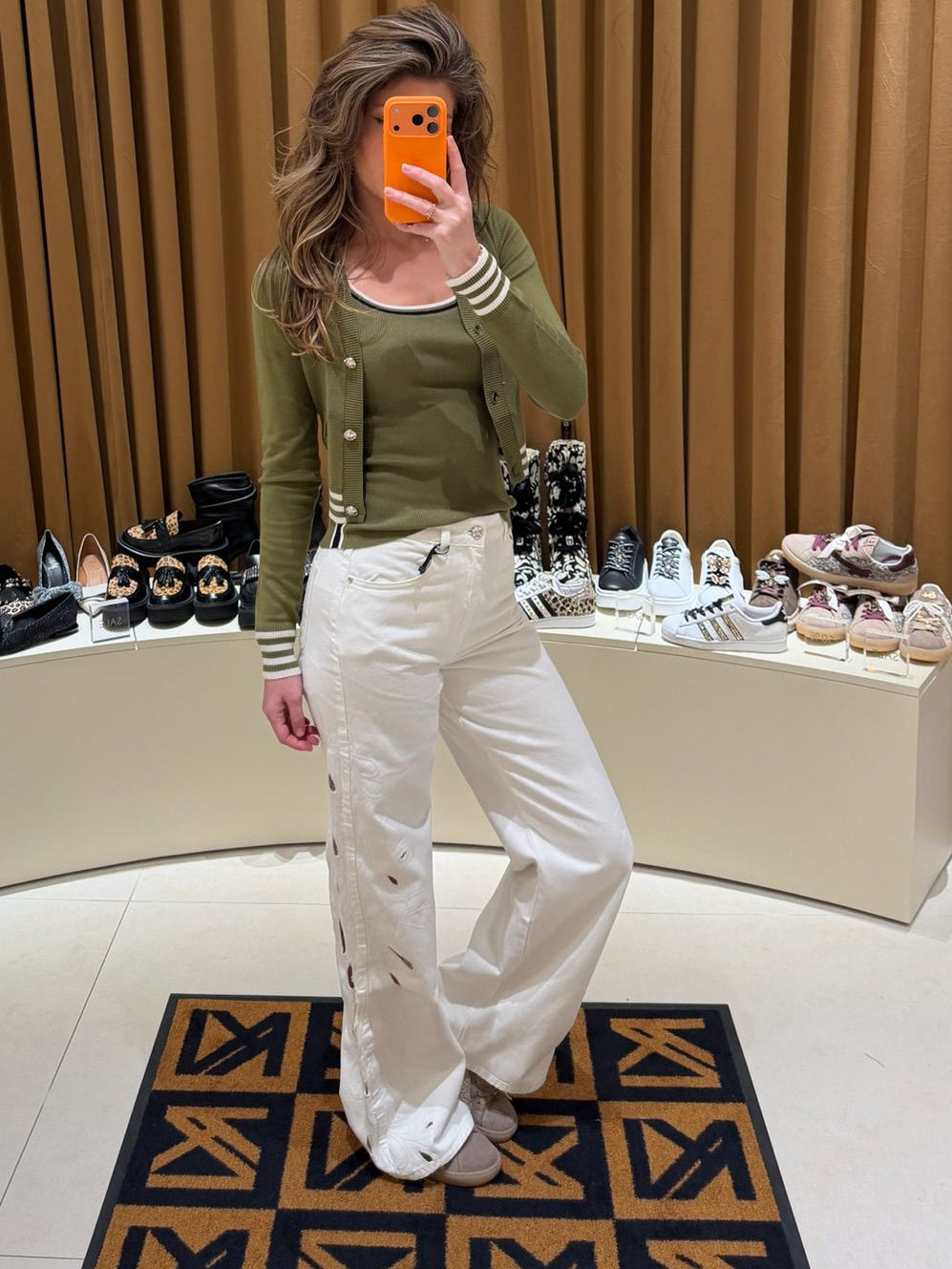 Pantalón tejano blanco