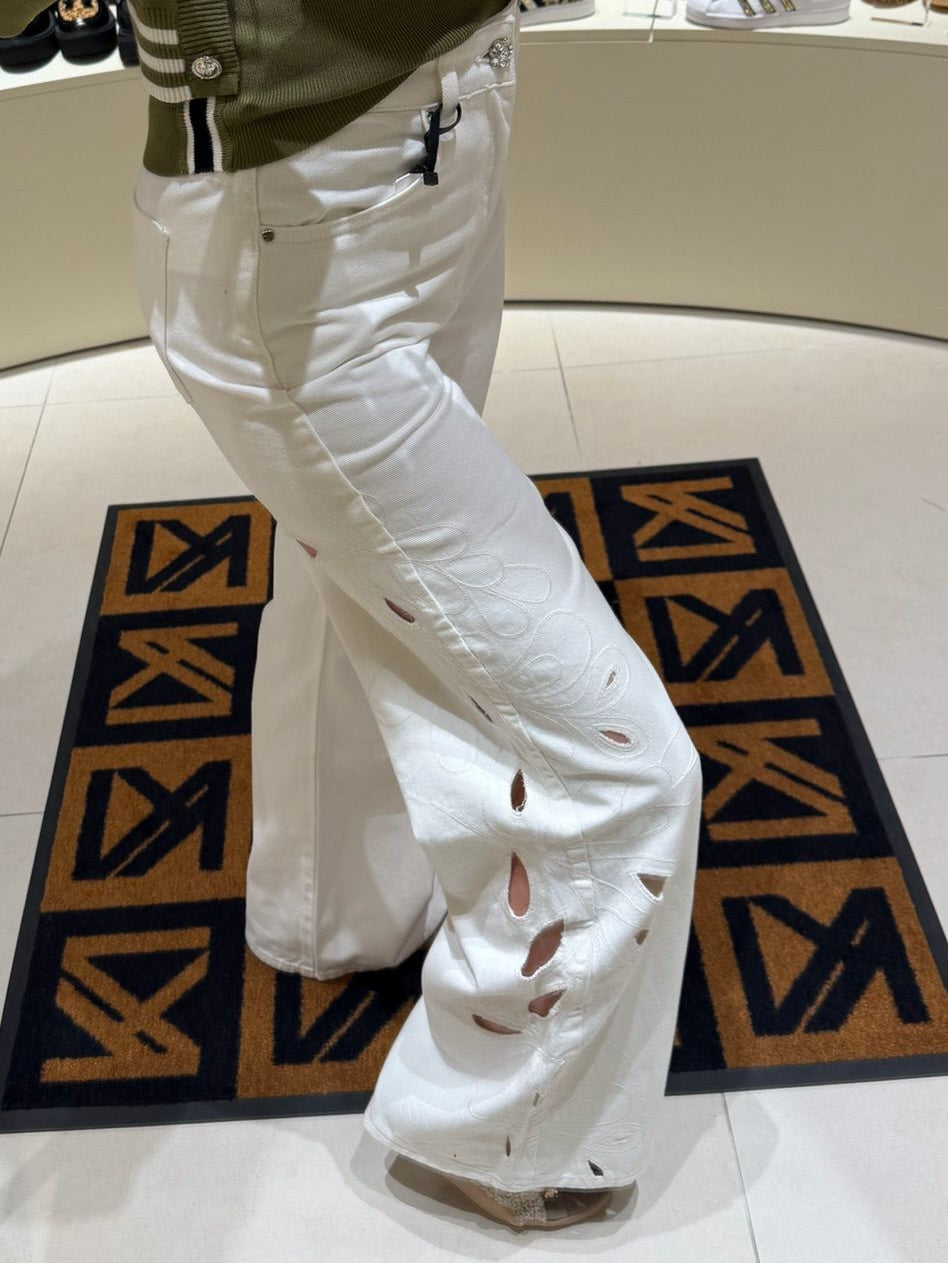 Pantalón tejano blanco